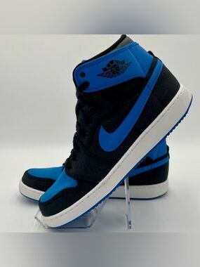 Nike Air Jordan 1 AJKO Royal Blue Black Canvas Sneakers Mens Size 11 638471-007